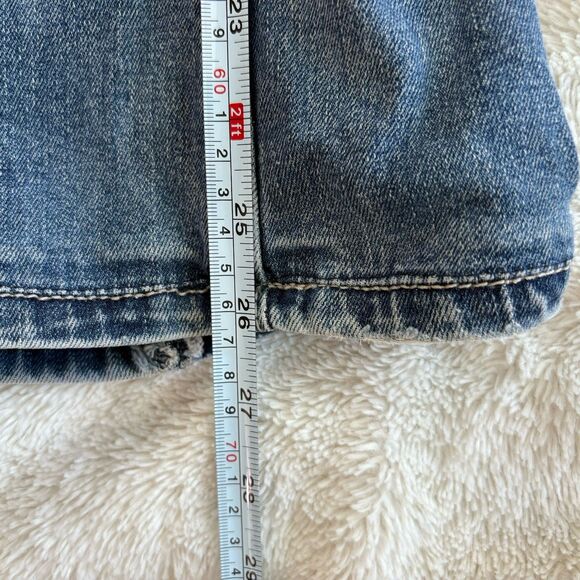 Y2K Rock Republic Neil Men Straight/ Leg Straight Fit Jeans 32x26 Blue Distress - Picture 9 of 9